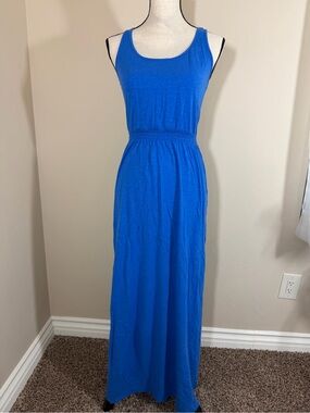Abercrombie and Fitch Womens Royal Blue Racerback Maxi Dress Size Small
